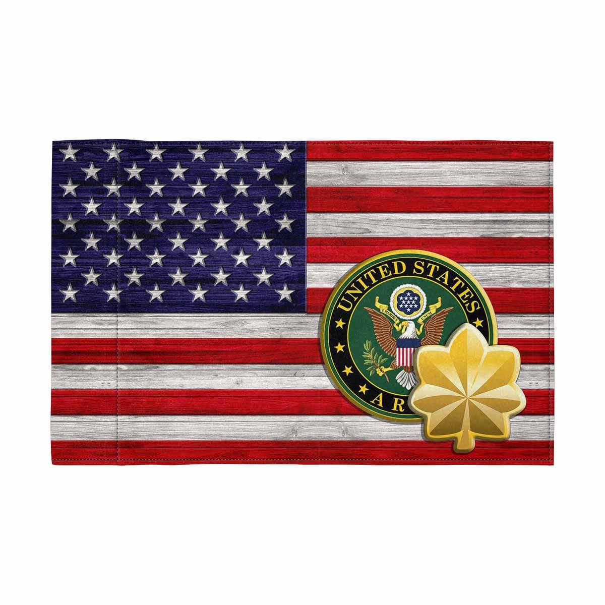 US Army O-4 Motorcycle Flag 9" x 6" Twin-Side Printing D02-Garden Flag-Veterans Nation