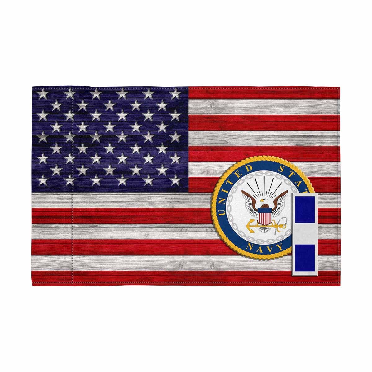 US Navy W-3 Motorcycle Flag 9" x 6" Twin-Side Printing D02-MotorcycleFlag-Navy-Veterans Nation