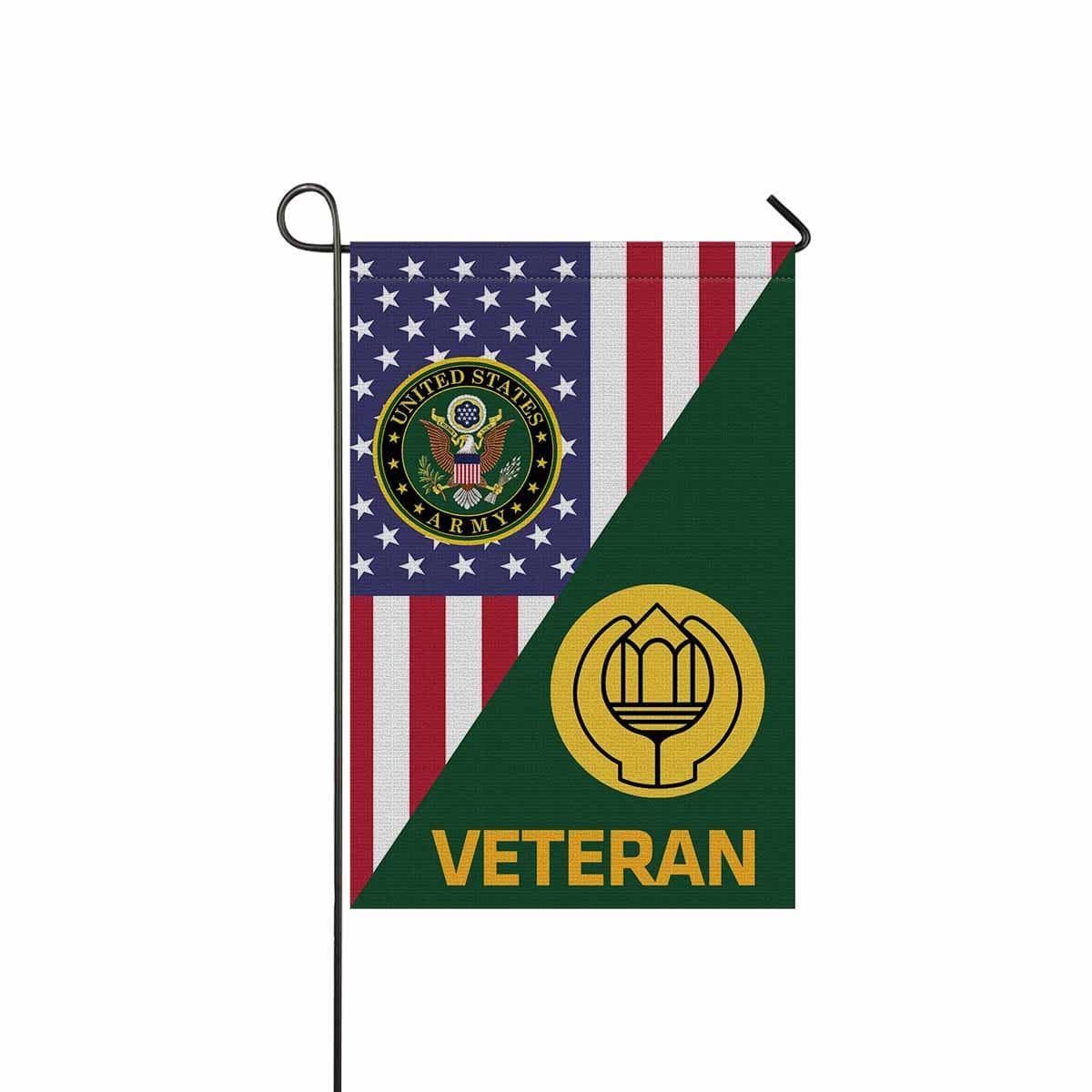 US Army Chaplain Assistant Veteran Garden Flag/Yard Flag 12 Inch x 18 Inch Twin-Side Printing-GDFlag-Army-Branch-Veterans Nation