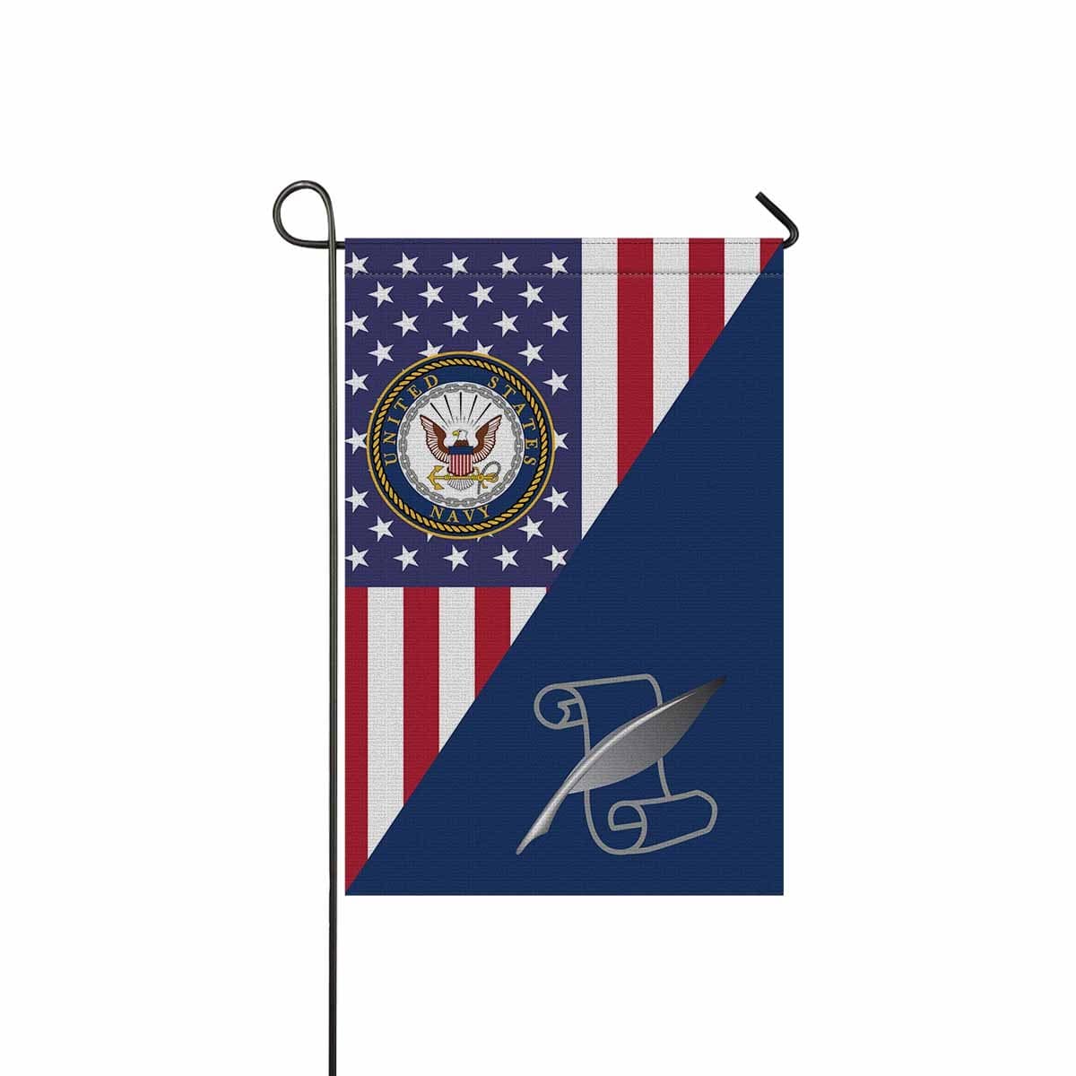 US Navy Journalist Navy JO Garden Flag/Yard Flag 12 inches x 18 inches Twin-Side Printing-GDFlag-Navy-Rate-Veterans Nation