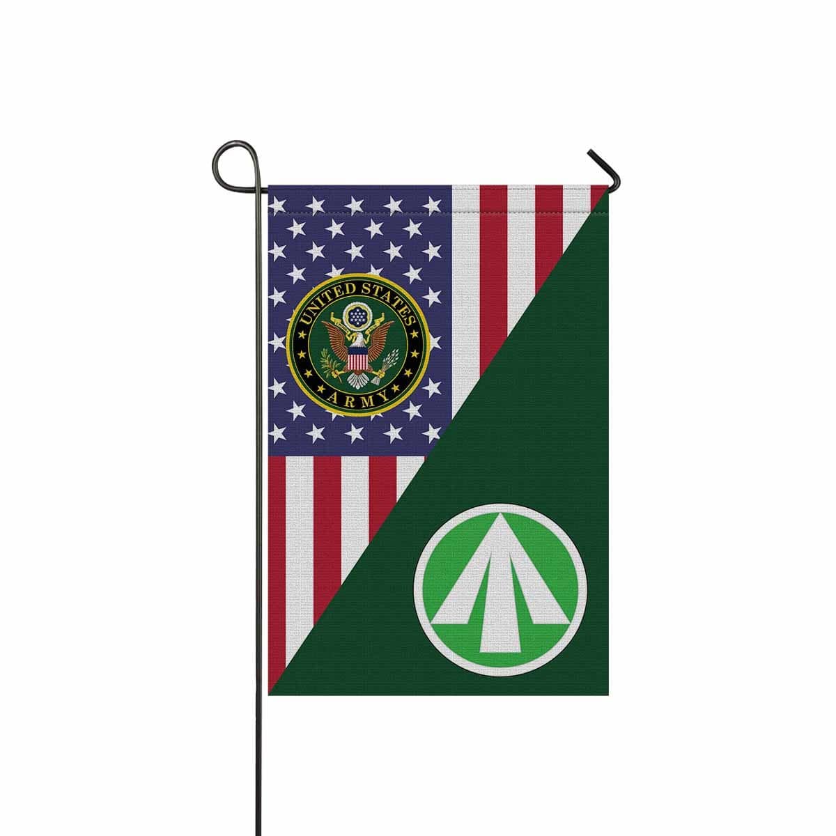 US ARMY CSIB MILITARY SURFACE DEPLOYMENT AND DISTRIBUTION COMMAND Garden Flag/Yard Flag 12 inches x 18 inches Twin-Side Printing-GDFlag-Army-CSIB-Veterans Nation