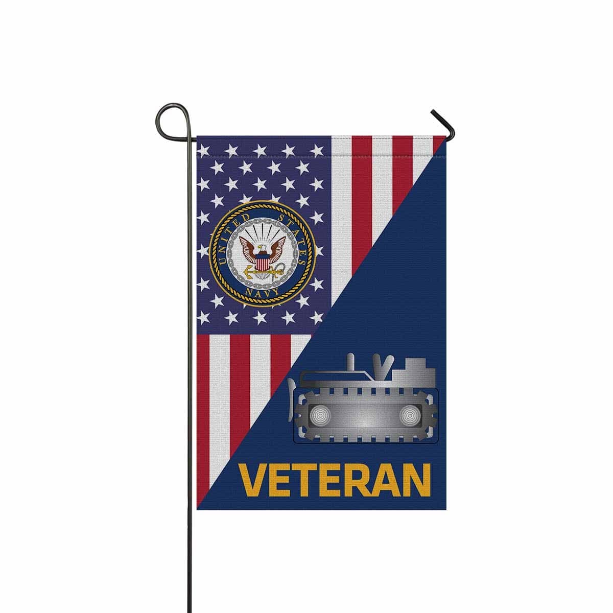 Navy Equipment Operator Navy EO Veteran Garden Flag/Yard Flag 12 inches x 18 inches Twin-Side Printing-GDFlag-Navy-Rate-Veterans Nation