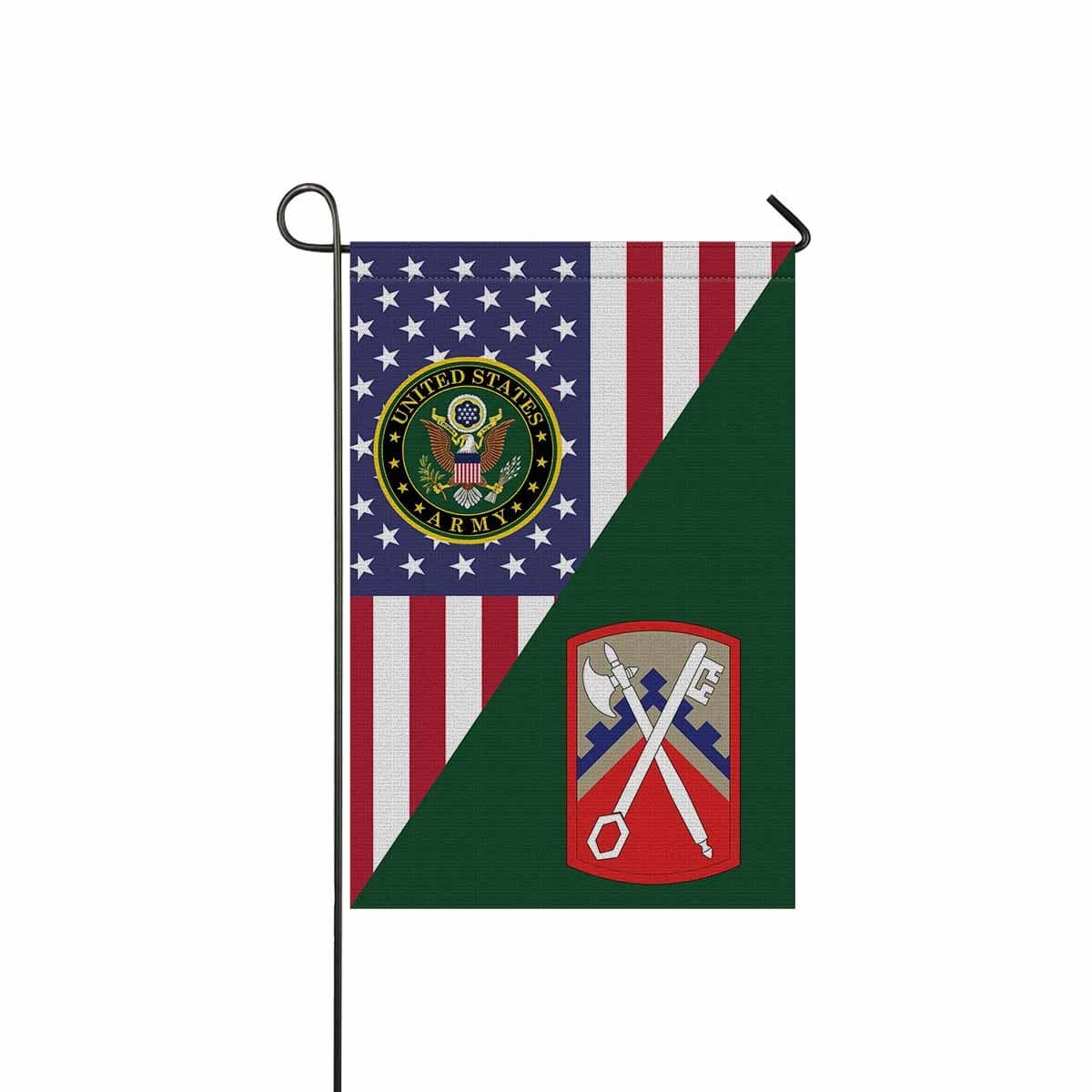 US ARMY 16TH SUSTAINMENT BRIGADE Garden Flag/Yard Flag 12 inches x 18 inches Twin-Side Printing-GDFlag-Army-CSIB-Veterans Nation
