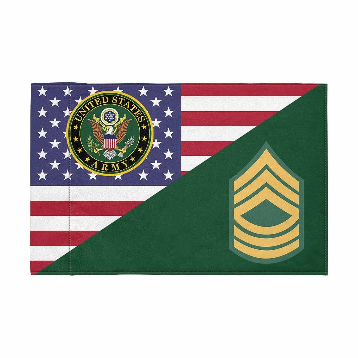 US Army E-8 MSG Motorcycle Flag 9" x 6" Twin-Side Printing D01-Garden Flag-Veterans Nation