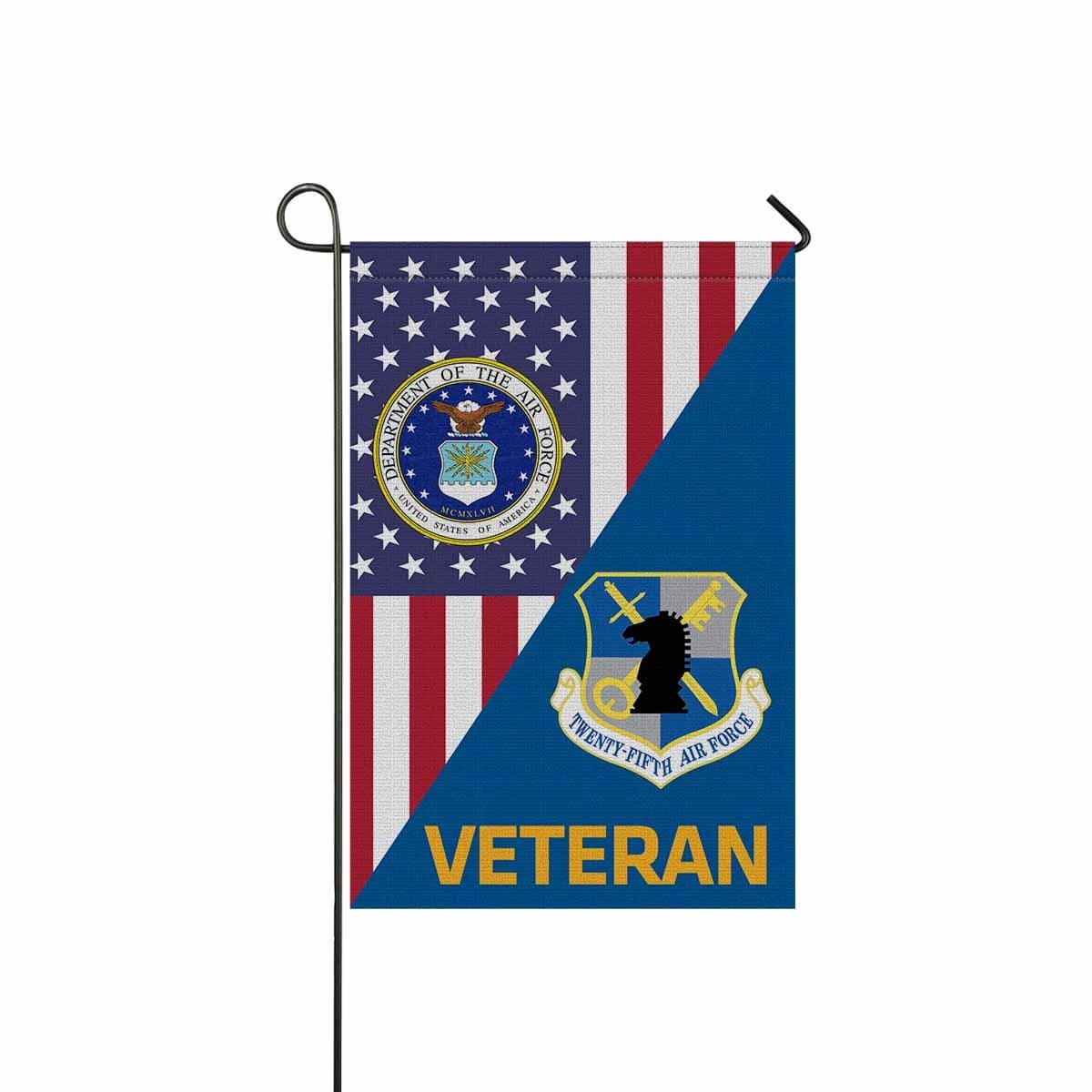 US Air Force Intelligence Command Veteran Garden Flag/Yard Flag 12 inches x 18 inches Twin-Side Printing-GDFlag-USAF-Shield-Veterans Nation