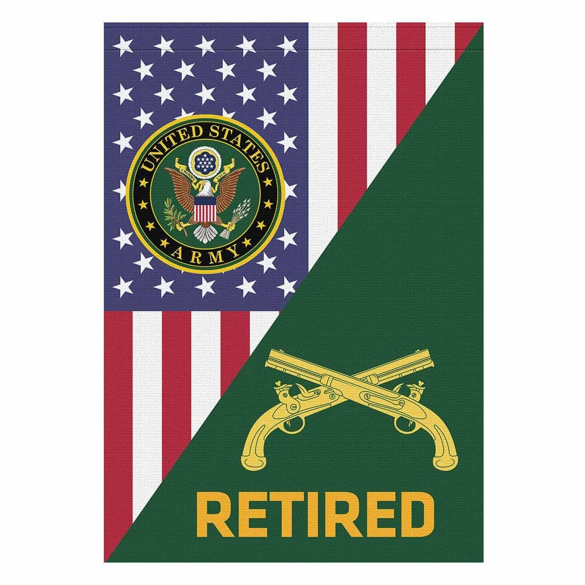 U.S. Army Military Police Corps Retired House Flag 28 Inch x 40 Inch Twin-Side Printing-HouseFlag-Army-Branch-Veterans Nation