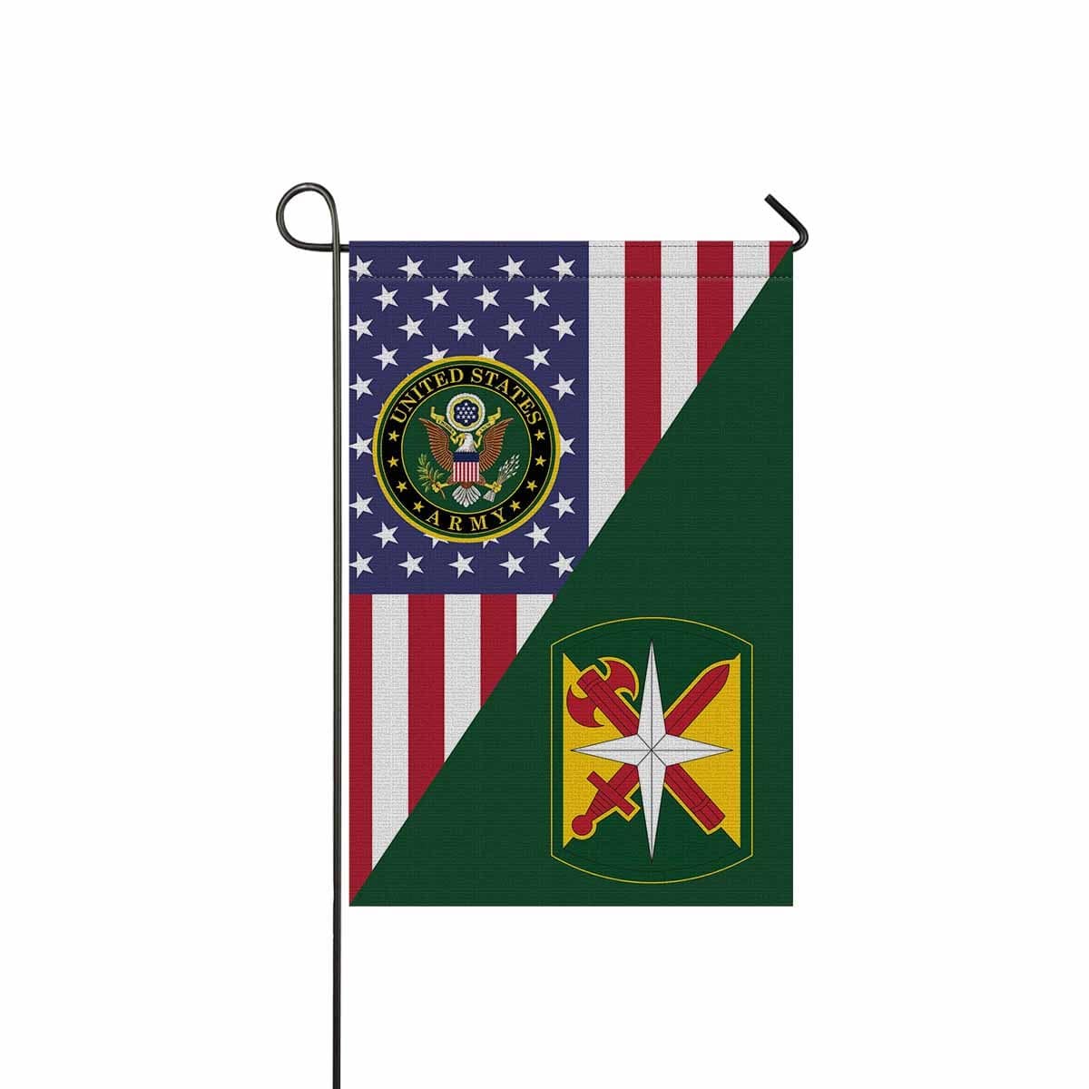 US ARMY 14TH MILITARY POLICE BRIGADE Garden Flag/Yard Flag 12 inches x 18 inches Twin-Side Printing-GDFlag-Army-CSIB-Veterans Nation