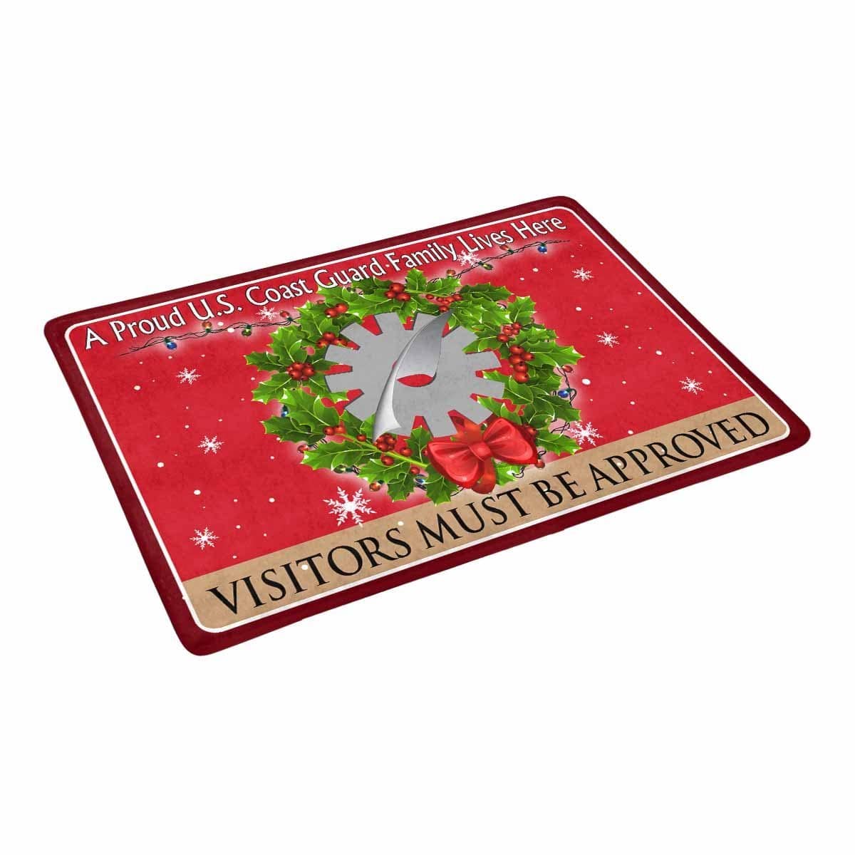 US Coast Guard Data Processing Technician DP Logo - Visitors must be approved Christmas Doormat-Doormat-USCG-Rate-Veterans Nation