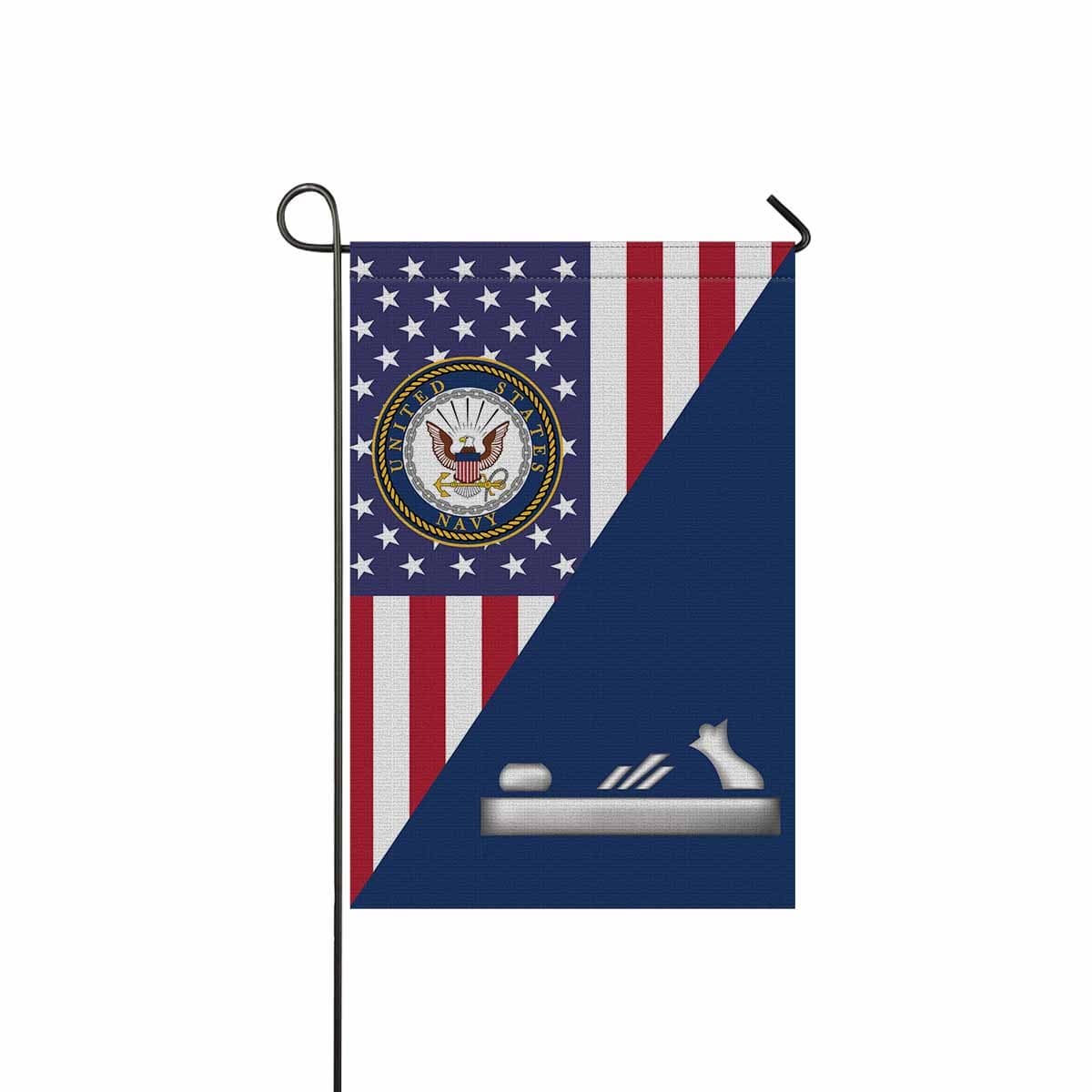 US Navy Patternmaker Navy PM Garden Flag/Yard Flag 12 inches x 18 inches Twin-Side Printing-GDFlag-Navy-Rate-Veterans Nation