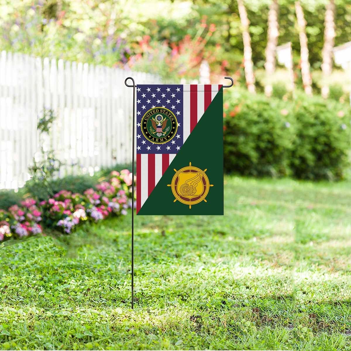 U.S. Army Transportation Corps Garden Flag/Yard Flag 12 Inch x 18 Inch Twin-Side Printing-GDFlag-Army-Branch-Veterans Nation