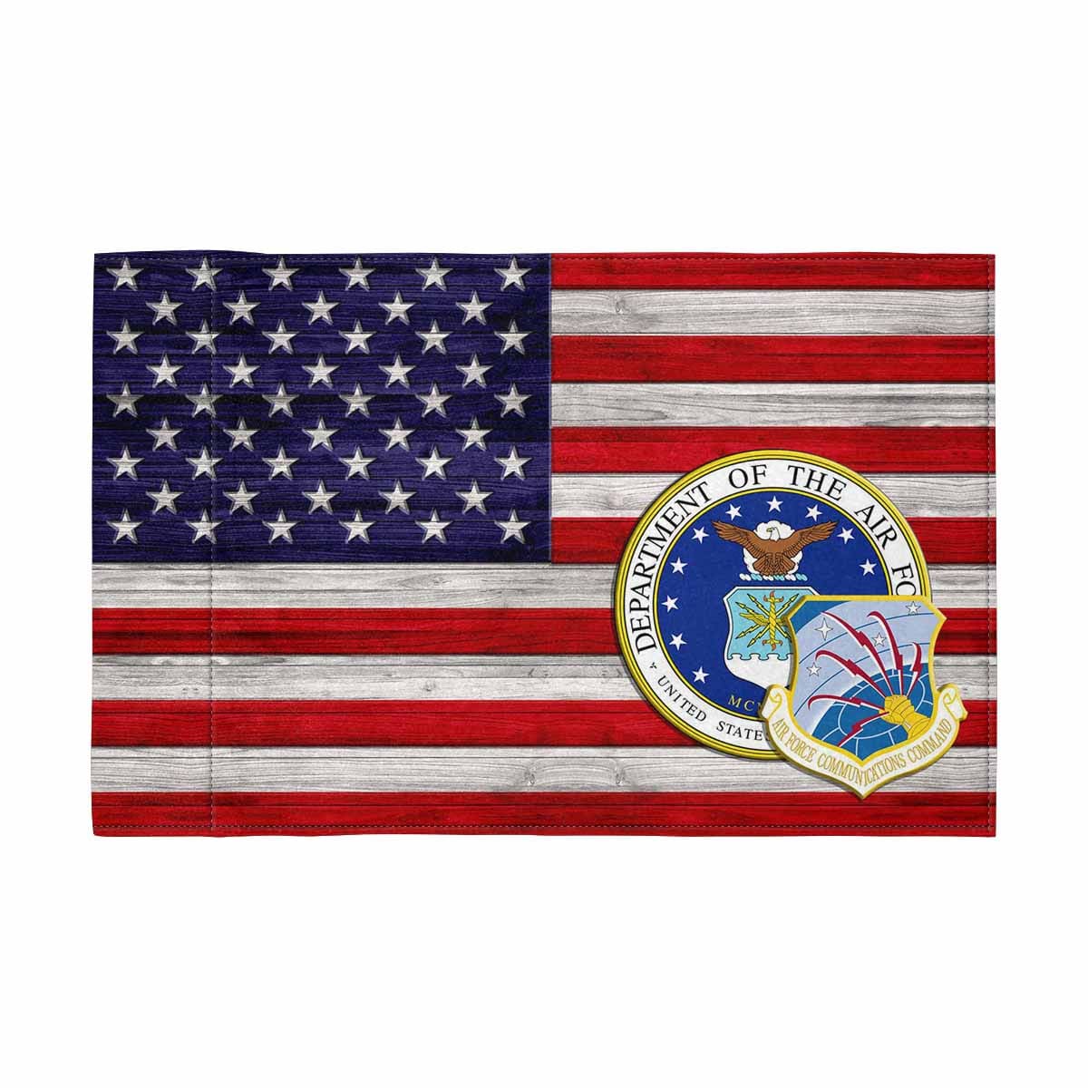 US Air Force Air Force Communications Command Motorcycle Flag 9" x 6" Twin-Side Printing D02-MotorcycleFlag-USAF-Veterans Nation