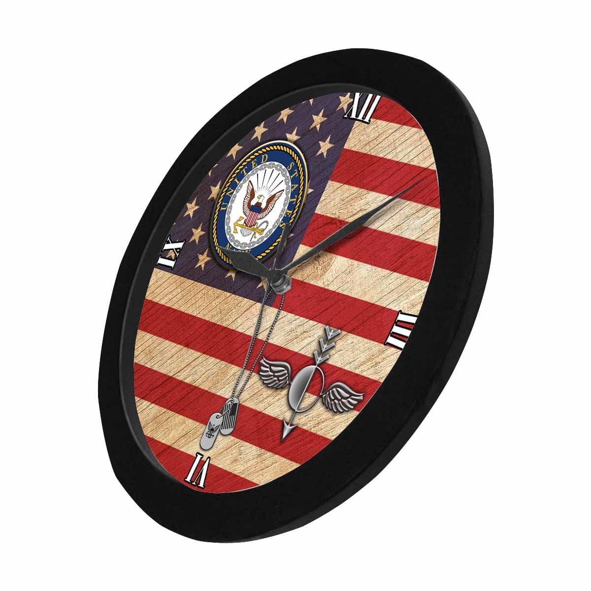 US Navy Aerographers Mate Navy AG Wall Clock-WallClocks-Navy-Rate-Veterans Nation
