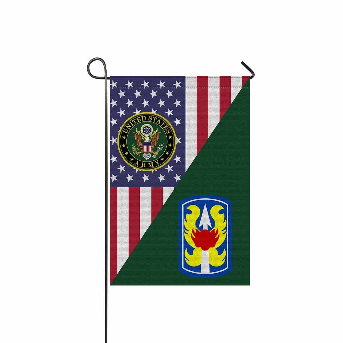 US ARMY 199TH INFANTRY BRIGADE Garden Flag/Yard Flag 12 inches x 18 inches Twin-Side Printing-GDFlag-Army-CSIB-Veterans Nation