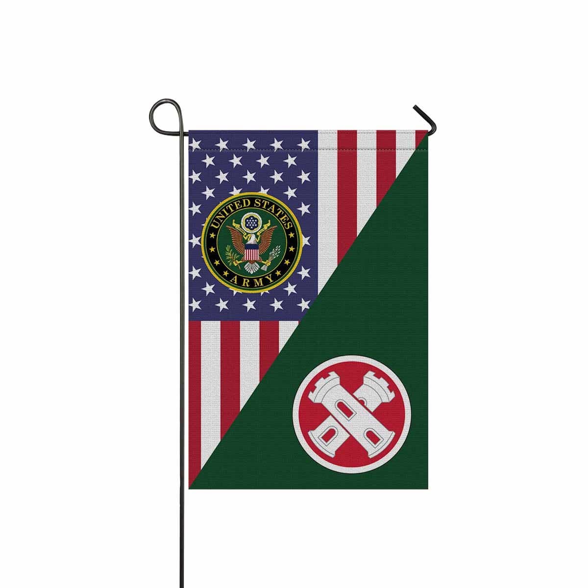 US ARMY 16TH ENGINEER BRIGADE Garden Flag/Yard Flag 12 inches x 18 inches Twin-Side Printing-GDFlag-Army-CSIB-Veterans Nation