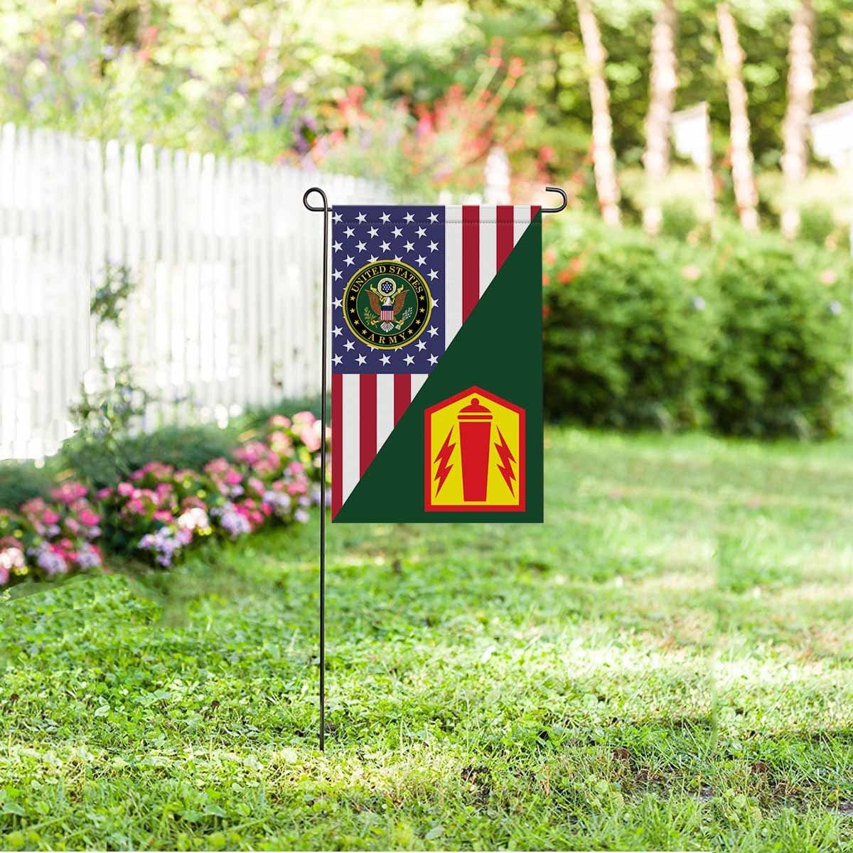 US ARMY 41 FIRES BRIGADE Garden Flag/Yard Flag 12 inches x 18 inches Twin-Side Printing-GDFlag-Army-CSIB-Veterans Nation