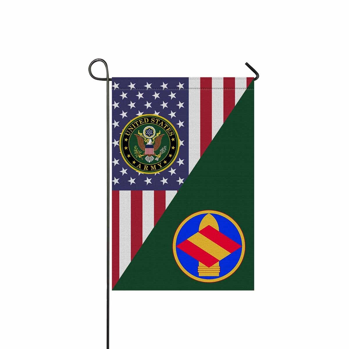 US ARMY 142 FIRES BRIGADE Garden Flag/Yard Flag 12 inches x 18 inches Twin-Side Printing-GDFlag-Army-CSIB-Veterans Nation