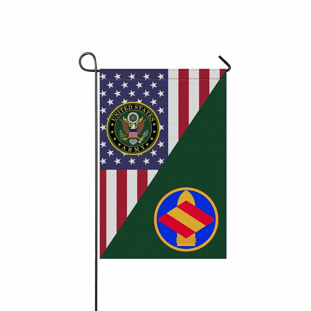 US ARMY 142 FIRES BRIGADE Garden Flag/Yard Flag 12 inches x 18 inches Twin-Side Printing-GDFlag-Army-CSIB-Veterans Nation