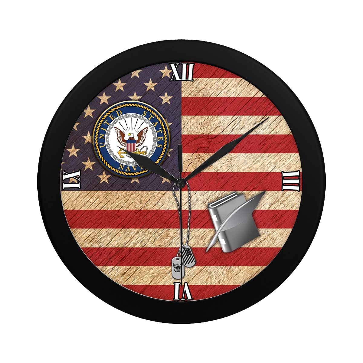 US Navy Personnel Specialist Navy PS Wall Clock-WallClocks-Navy-Rate-Veterans Nation