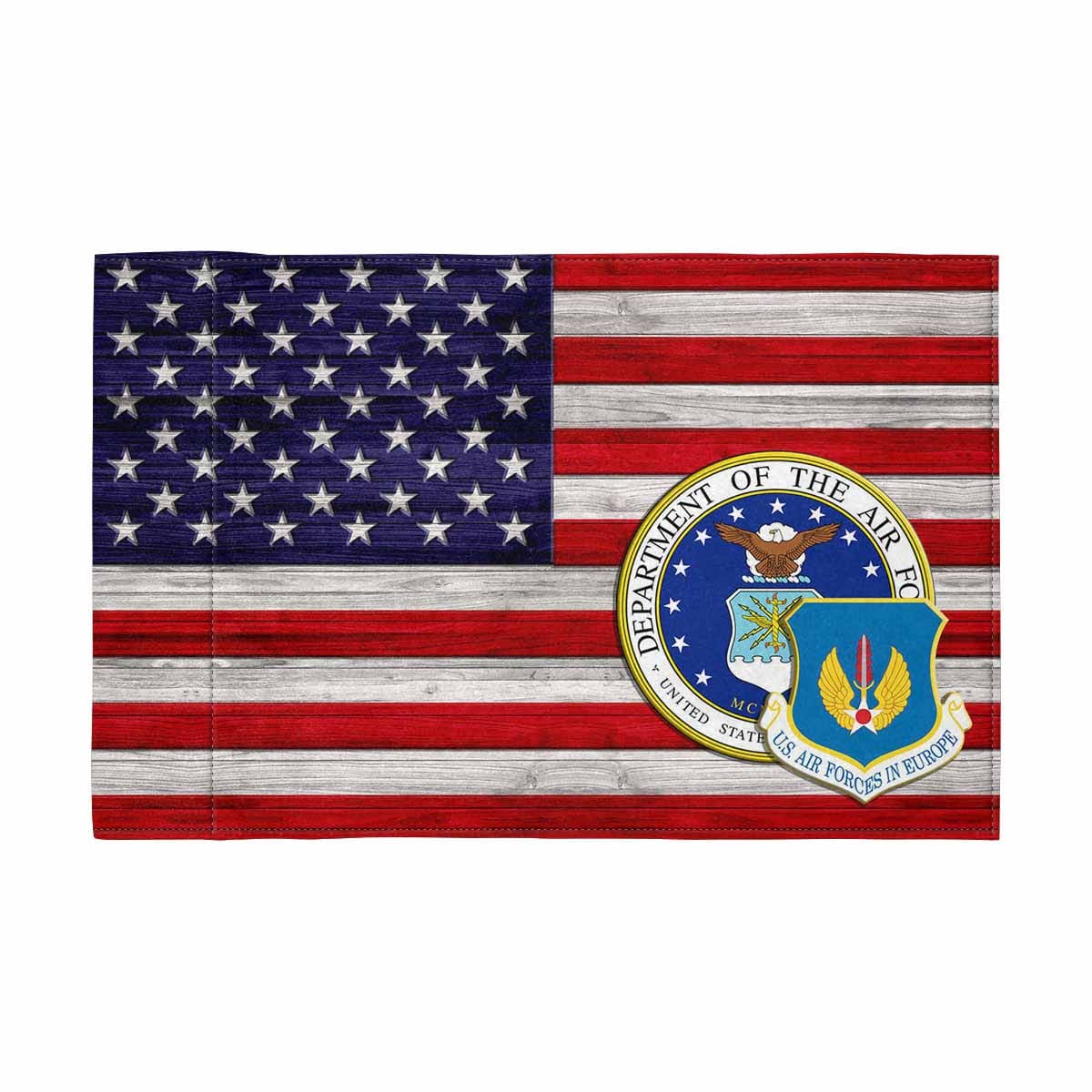 US Air Force in Europe Motorcycle Flag 9" x 6" Twin-Side Printing D02-MotorcycleFlag-USAF-Veterans Nation
