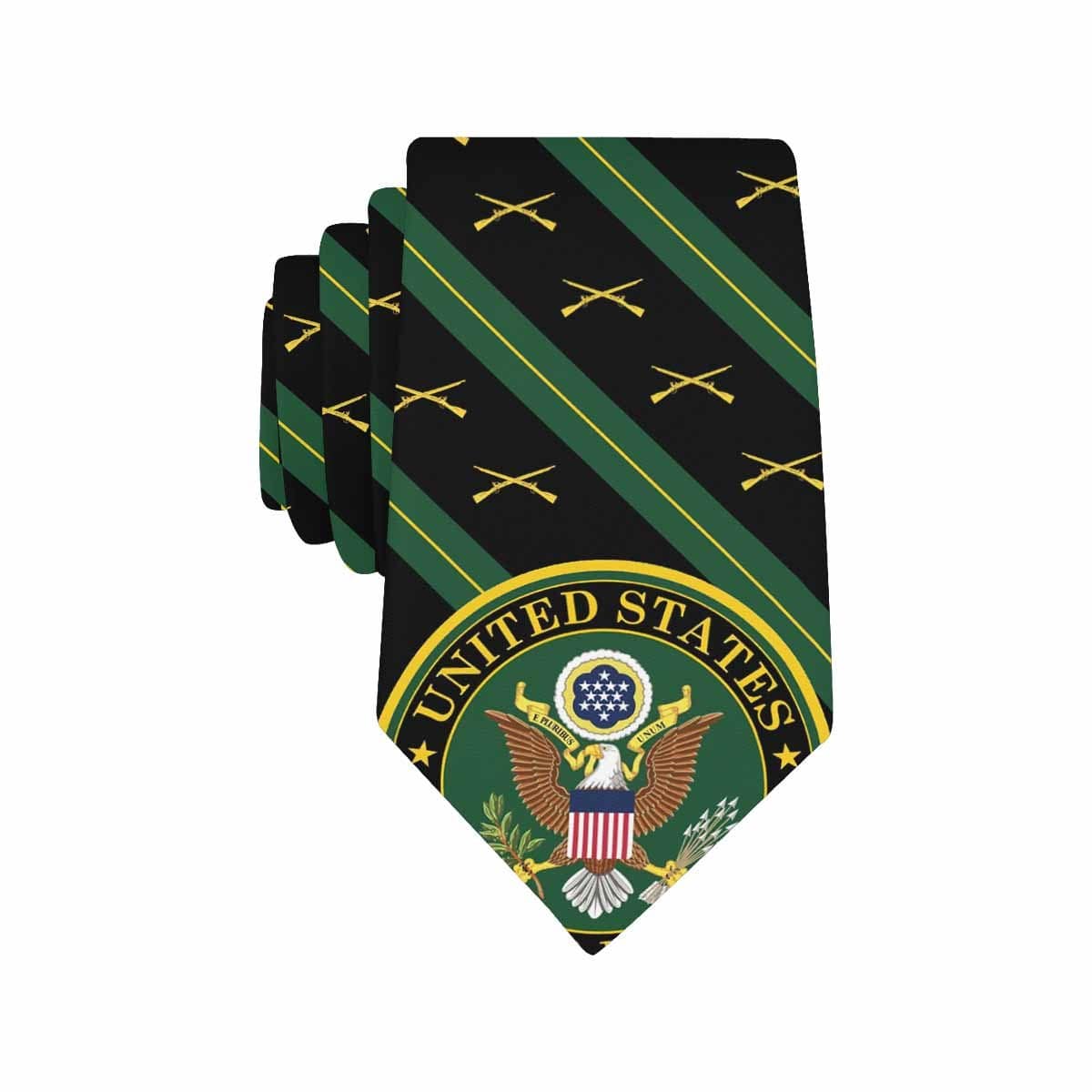 US Army Infantry Classic Necktie (Two Sides)-Necktie-Army-Branch-Veterans Nation