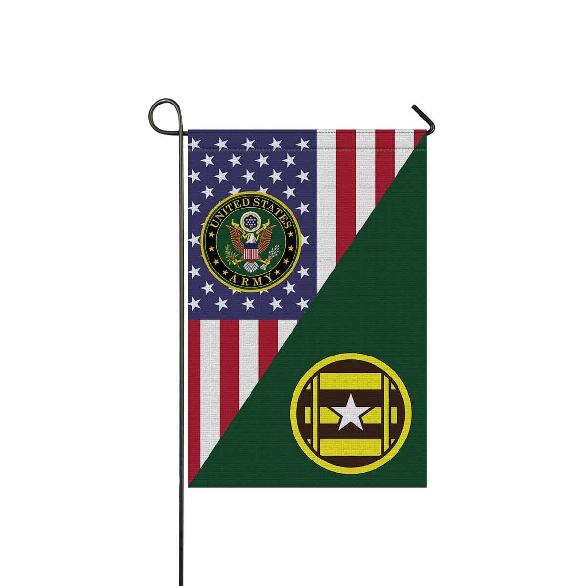 US ARMY 3RD TRANSPORTATION BRIGADE Garden Flag/Yard Flag 12 inches x 18 inches Twin-Side Printing-GDFlag-Army-CSIB-Veterans Nation