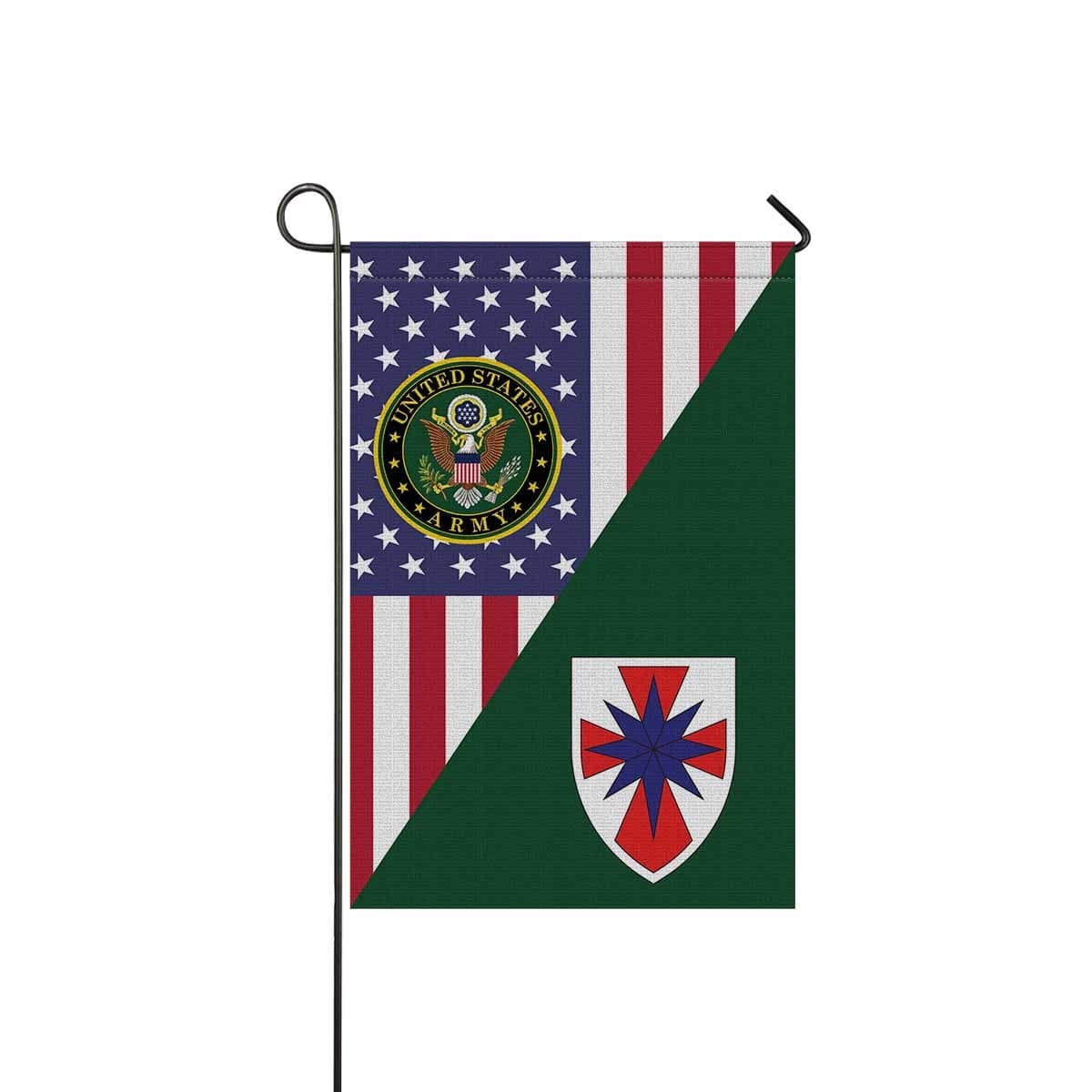 US ARMY 8TH SUSTAINMENT COMMAND Garden Flag/Yard Flag 12 inches x 18 inches Twin-Side Printing-GDFlag-Army-CSIB-Veterans Nation