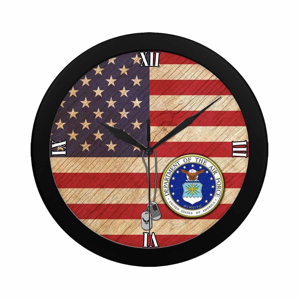 US Air Force Wall Clock-WallClocks-USAF-Logo-Veterans Nation