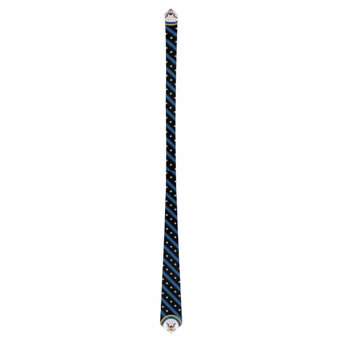 US Navy O-7 Officer Classic Necktie (Two Sides)-Necktie-Navy-Officer-Veterans Nation