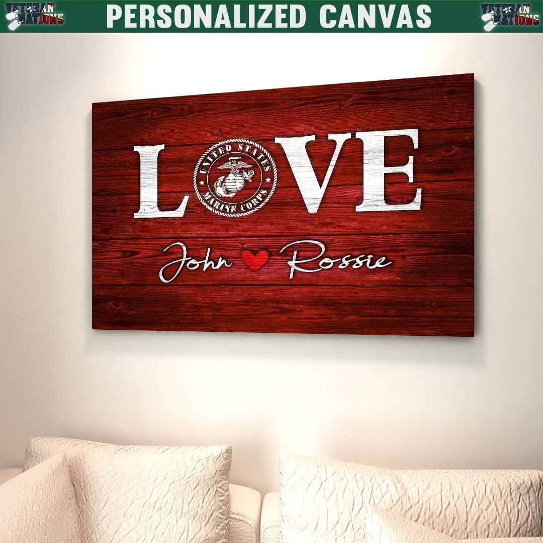 Personalized Canvas - Love Valentine Gift-Canvas-Personalized-Valentine-Veterans Nation