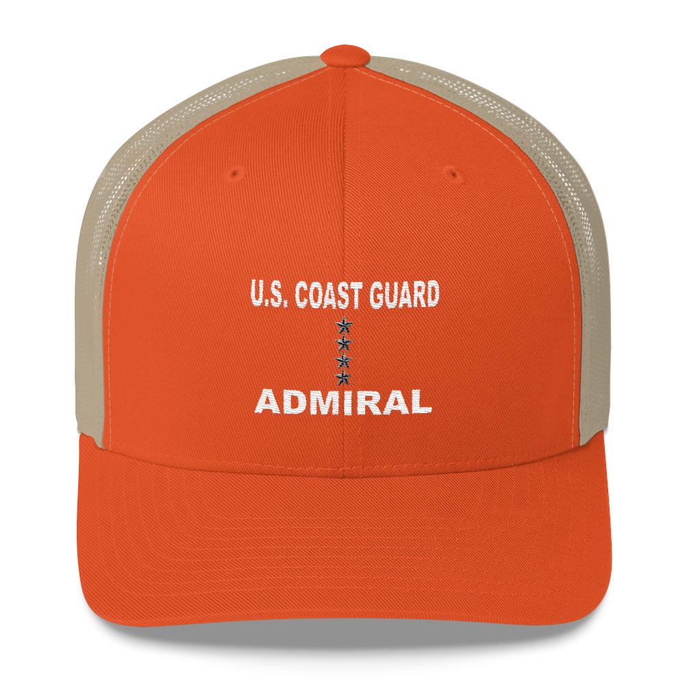 US Coast Guard O-10 Admiral O10 ADM Flag Officer-Hats-USCG-Veterans Nation
