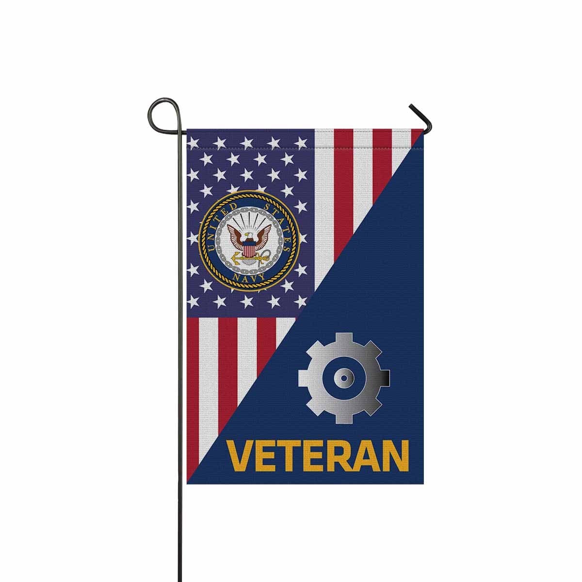 Navy Engineman Navy EN Veteran Garden Flag/Yard Flag 12 inches x 18 inches Twin-Side Printing-GDFlag-Navy-Rate-Veterans Nation