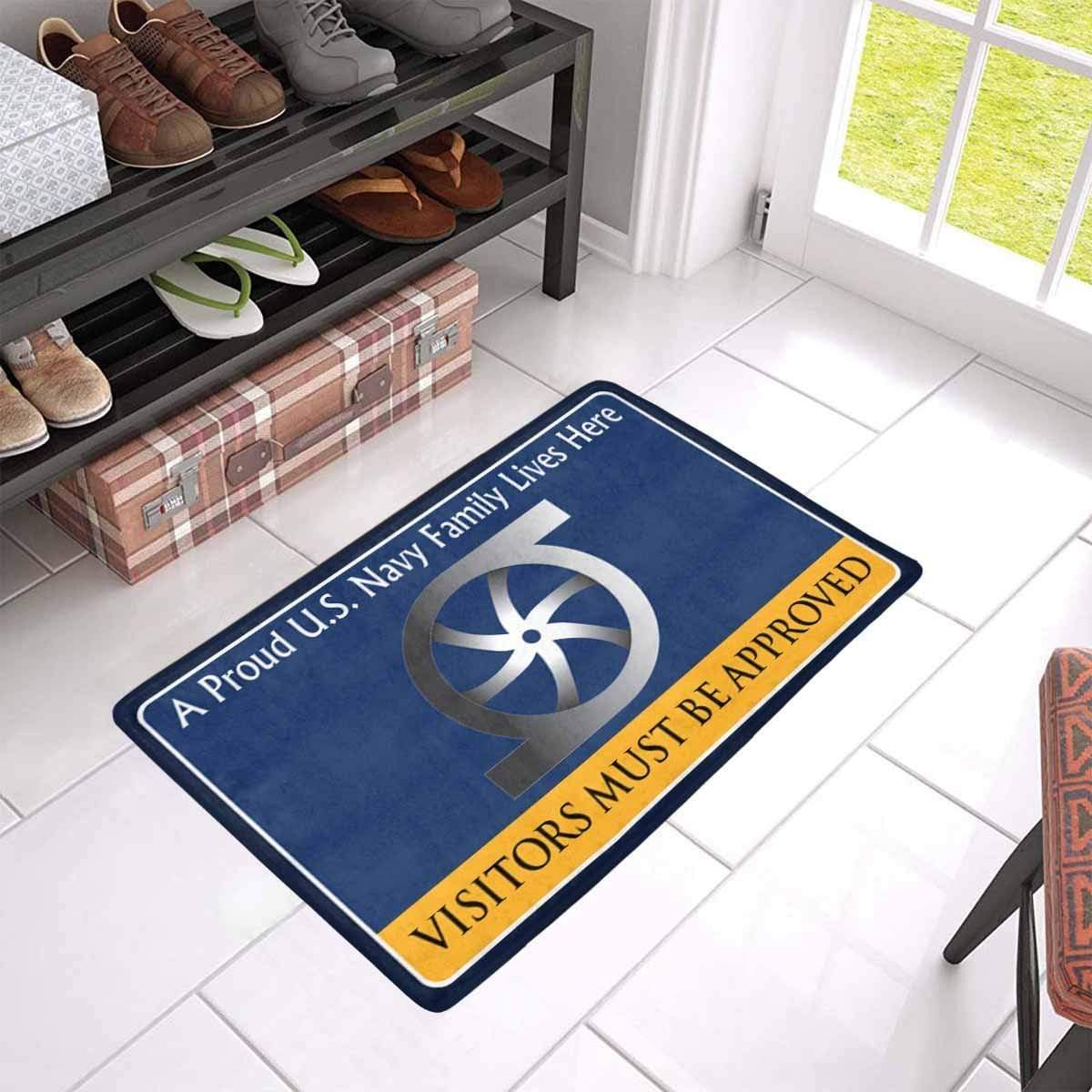 Navy Gas Turbine Systems Technician Navy GS Family Doormat - Visitors must be approved (23,6 inches x 15,7 inches)-Doormat-Navy-Rate-Veterans Nation
