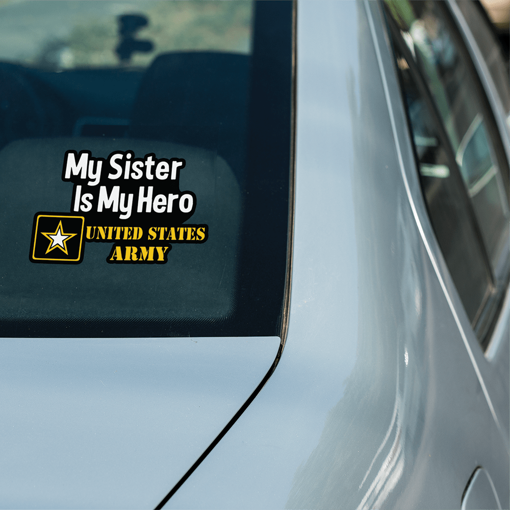 My Family Is My Hero United States Army Standard Sticker-Decal-General-Veterans Nation