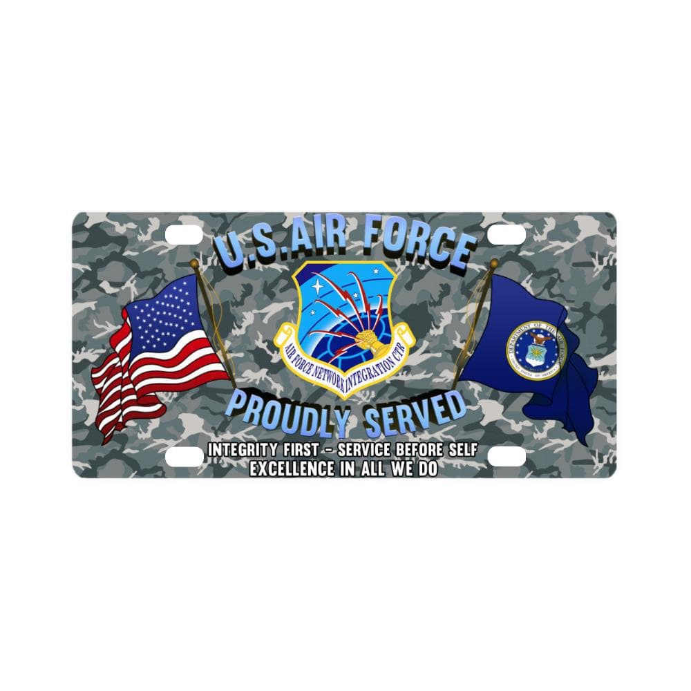 US Air Force Communications Command Classic Licens Classic License Plate-LicensePlate-USAF-Shield-Veterans Nation
