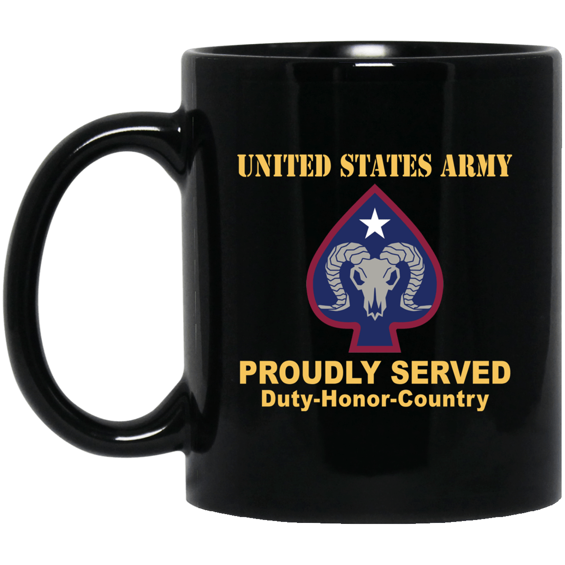 US ARMY 17TH SUSTAINMENT BRIGADE- 11 oz - 15 oz Black Mug-Mug-Army-CSIB-Veterans Nation