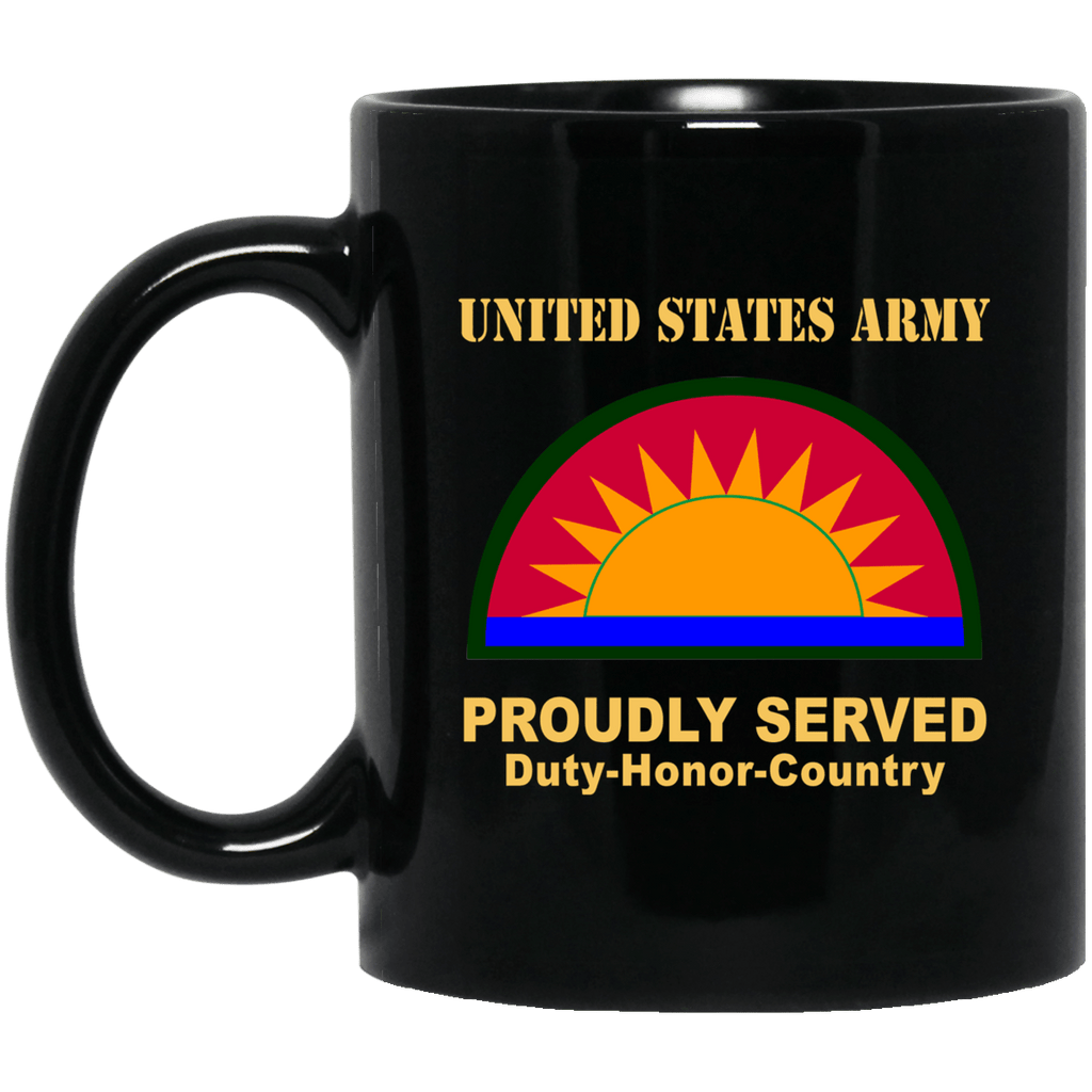 US ARMY 41ST INFANTRY BRIGADE COMBAT TEAM- 11 oz - 15 oz Black Mug-Mug-Army-CSIB-Veterans Nation