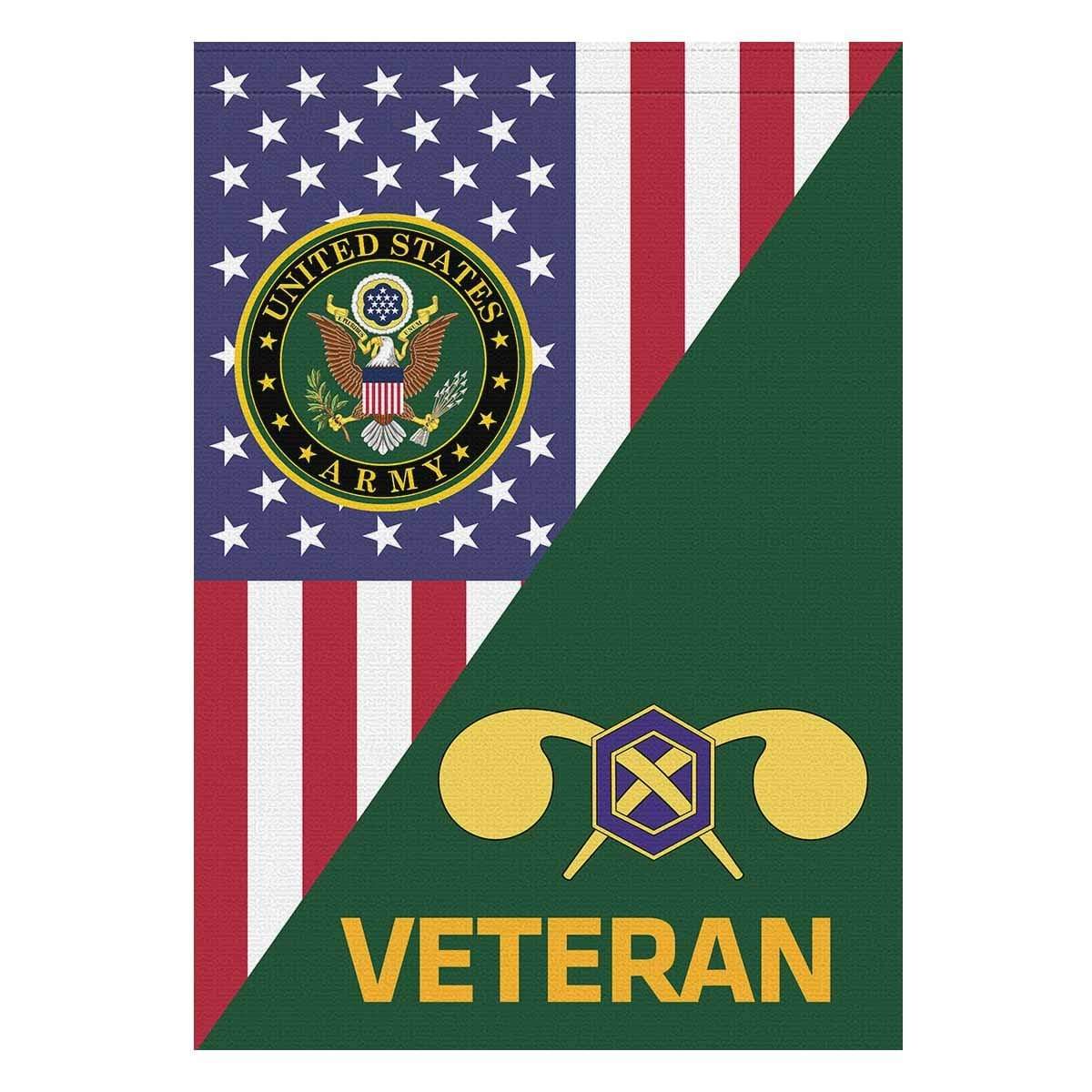 US Army Chemical Corps Veteran House Flag 28 Inch x 40 Inch Twin-Side Printing-HouseFlag-Army-Branch-Veterans Nation