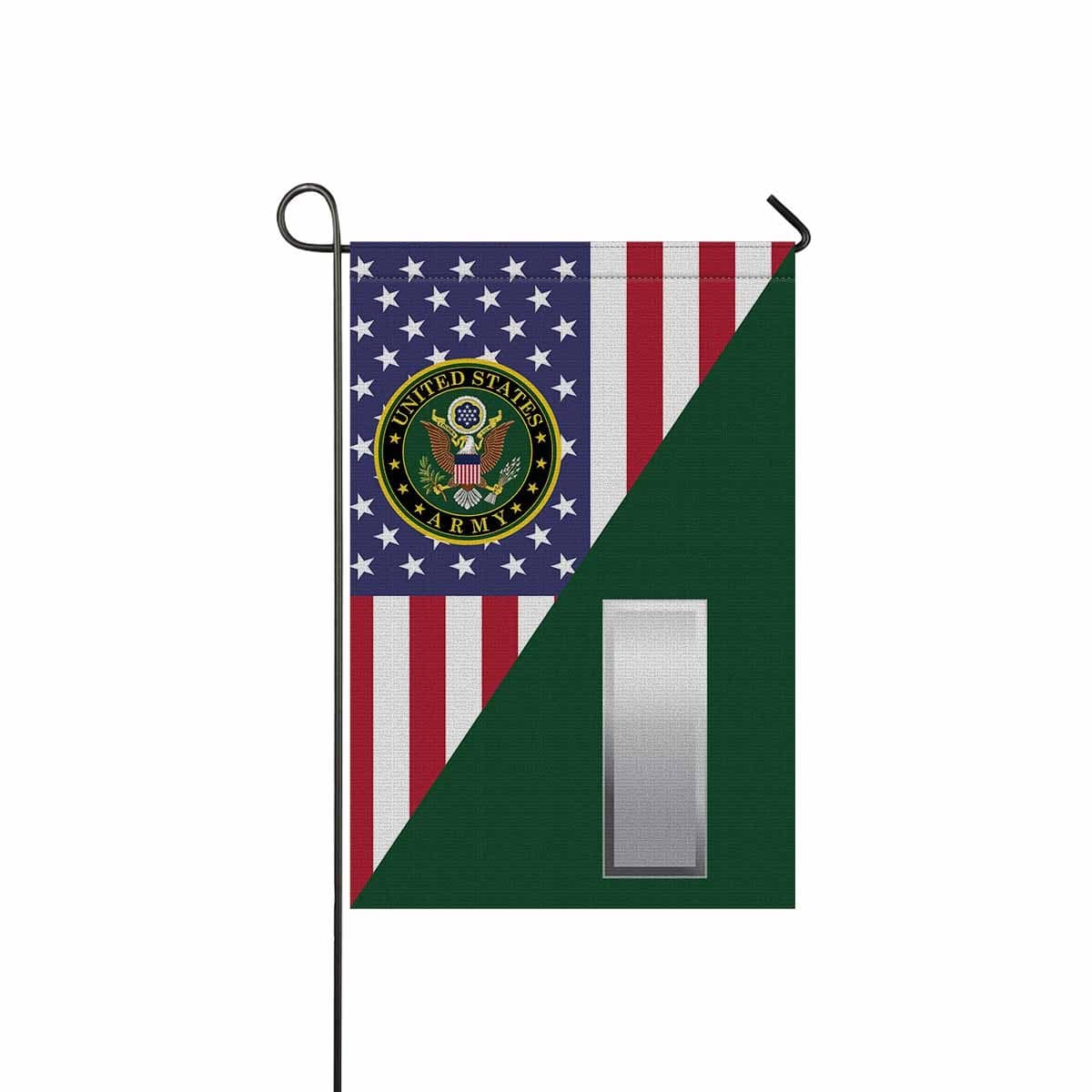 US Army O-2 First Lieutenant O2 1LT Commissioned Officer Garden Flag/Yard Flag 12 Inch x 18 Inch Twin-Side Printing-GDFlag-Army-Ranks-Veterans Nation