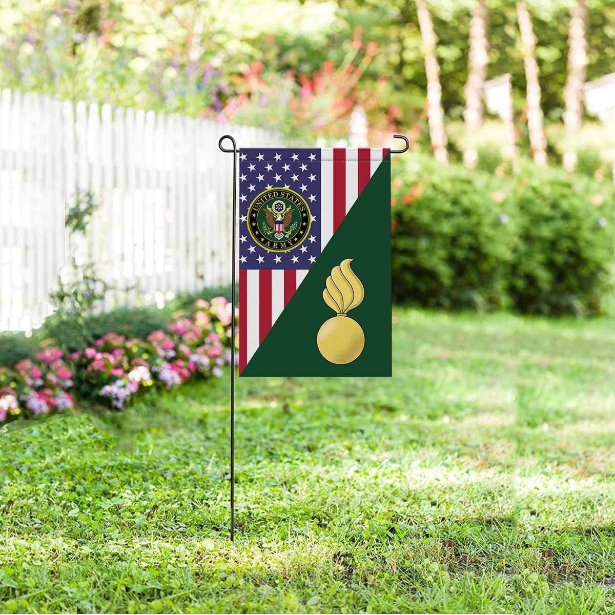 US Army Ordnance Corps Garden Flag/Yard Flag 12 Inch x 18 Inch Twin-Side Printing-GDFlag-Army-Branch-Veterans Nation