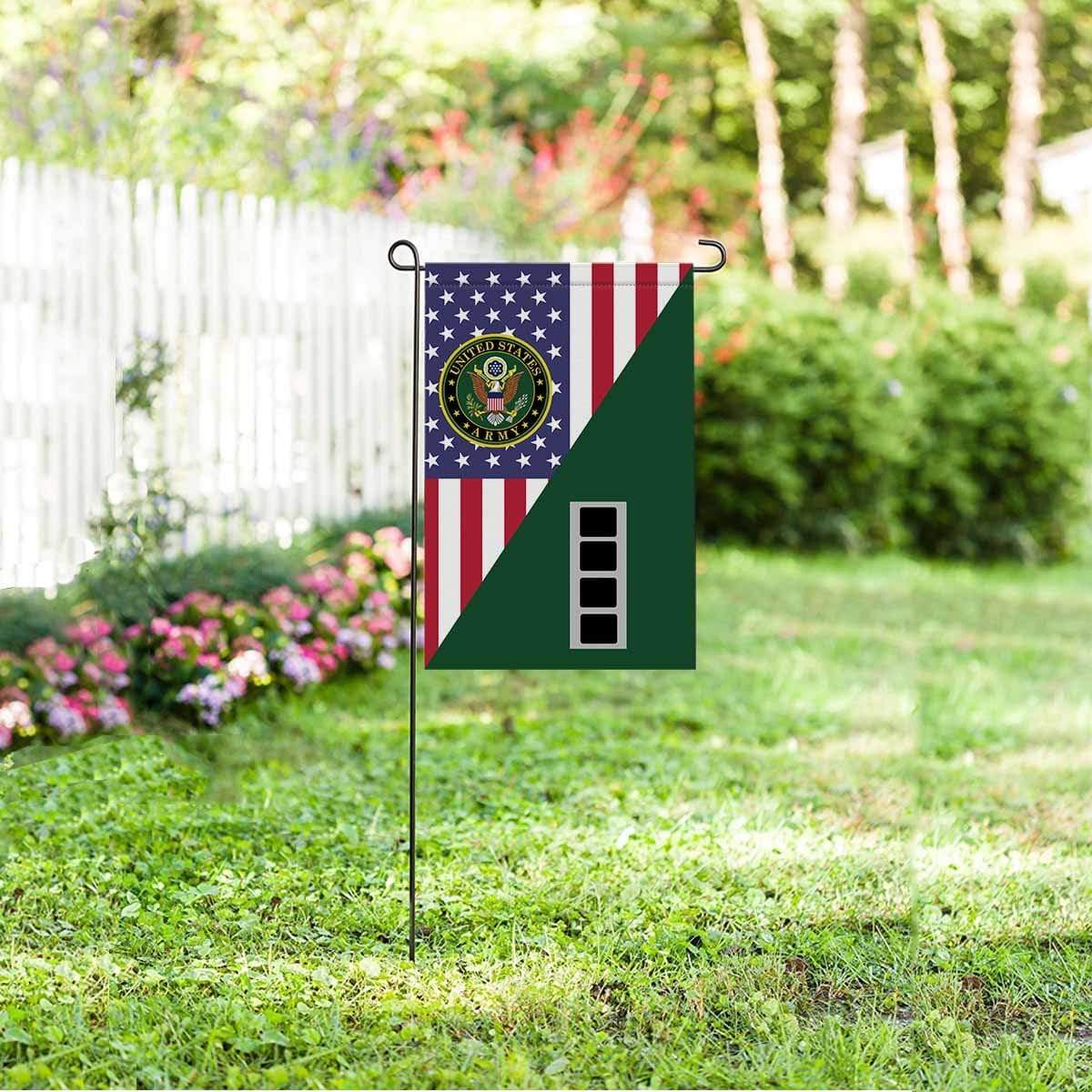 US Army W-4 Chief Warrant Officer 4 W4 CW4 Warrant Officer Garden Flag/Yard Flag 12 Inch x 18 Inch Twin-Side Printing-GDFlag-Army-Ranks-Veterans Nation